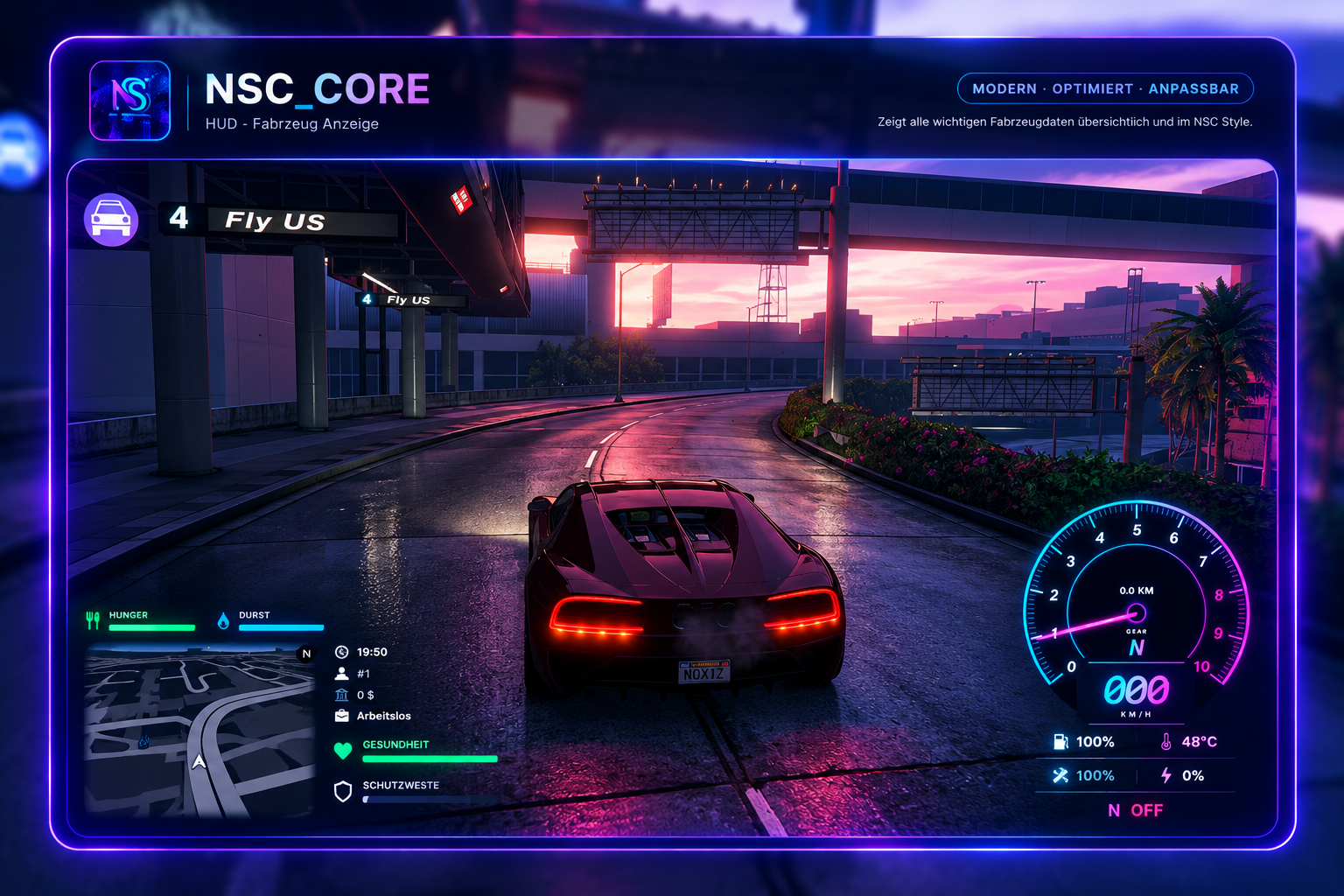 NSC Core Fahrzeug-HUD